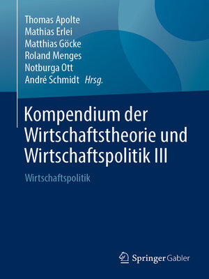 cover image of Kompendium der Wirtschaftstheorie und Wirtschaftspolitik III